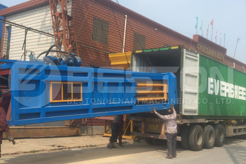 Shipment of Waste Recycling Plant