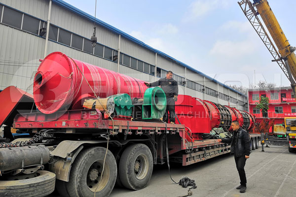 Shipment of Wood Charcoal Making Machine